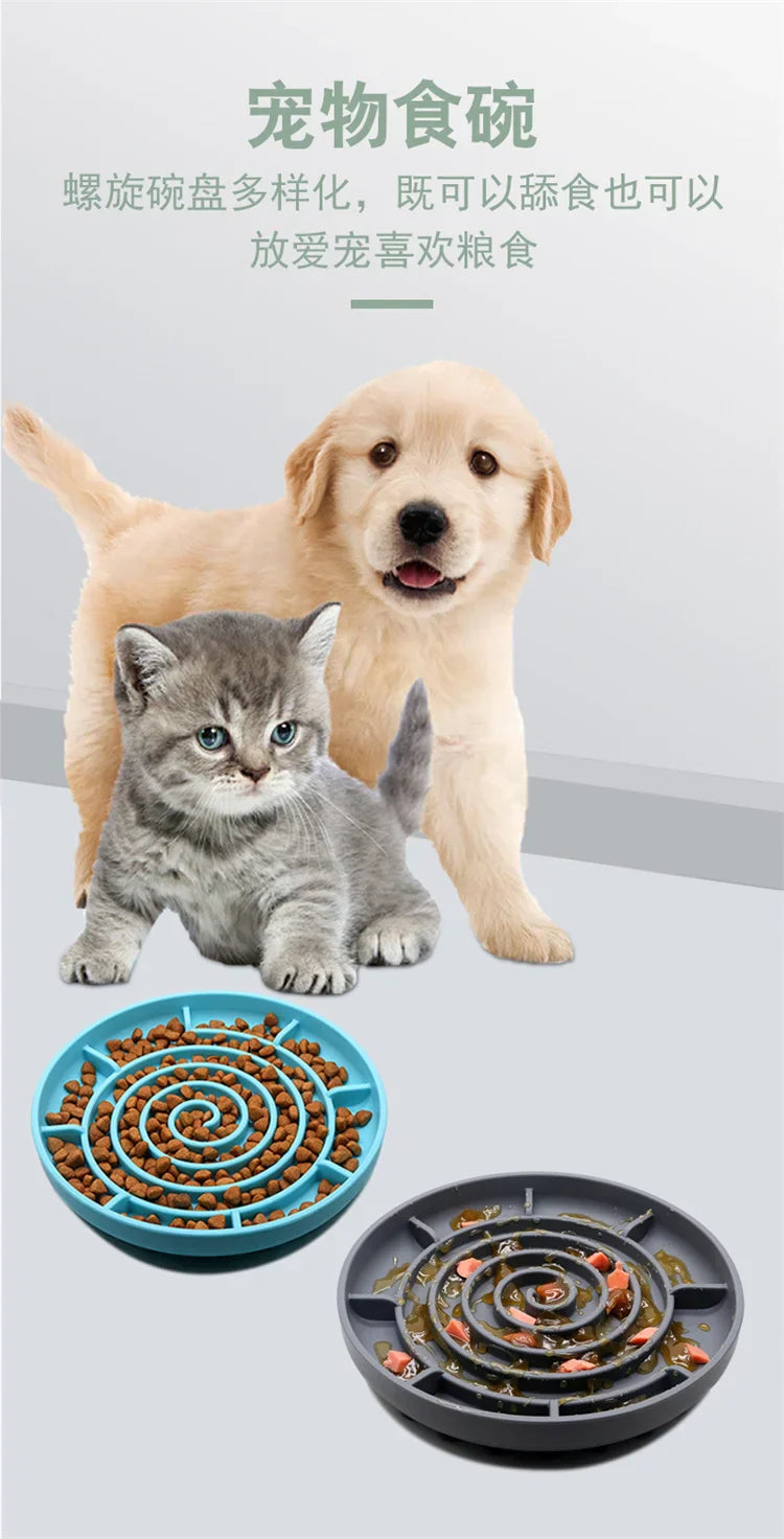 Slow Food Bowl Cat Anti-Knockover